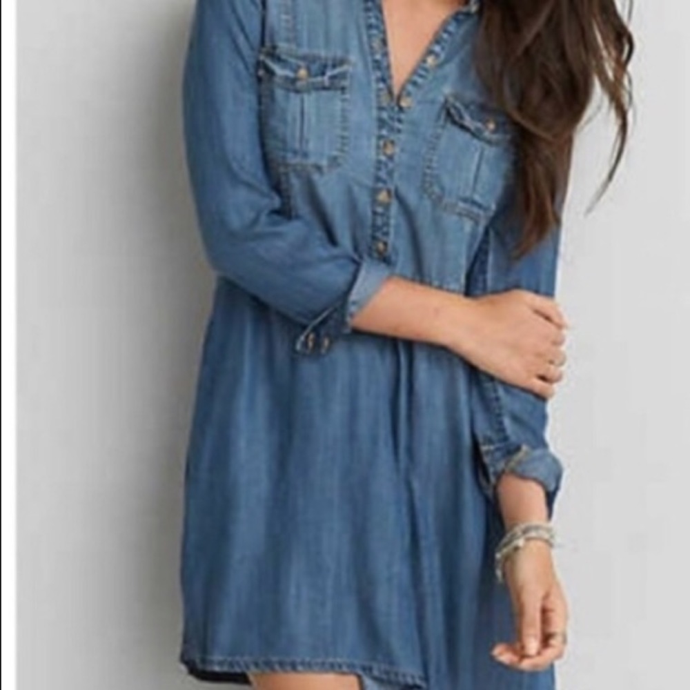 American Eagle Chambray Dress